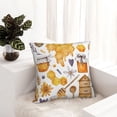 thumbnail image 6 of Fuzoiu Honey Bee Set Print Square Pillow Cover,Hidden Zipper Design,Luxury Square Pillow Case, Throw Pillow,Couch Cushion-22"x22", 6 of 7