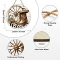 thumbnail image 3 of Farmhouses Welcome Sign Wooden Doorplate Vintage Leather Boots Home Wall Decoration Wooden Pendant, 3 of 6