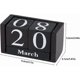 thumbnail image 4 of Wooden Perpetual Calendar Cube Calendar Block Month Date Display Home Office Decor (Black), 4 of 4