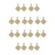 thumbnail image 3 of Qarigey Pendientes occidentales vintage estilo bohemio exquisita joyería cuadrilátero blanco Cuadrilátero blanco 10piezas, 3 of 6