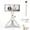 White Mini, variant on Adjustable Mini Tripod Stand for Camera & GoPro & Smartphone, Extendtable Selfie Stick Tripod with Gopro & Phone Holder