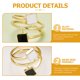 thumbnail image 3 of IFANLANDOR Anillo Abierto Dorado Ajustable Para Mujer Joyería Para Ocasiones Especiales, 3 of 8