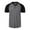 Dark Gray, variant on VSSSJ Men's Casual Short Sleeve Henley Shirt Button Up Crewneck Raglan Color Block Tees Comfy Gym Waffle Fitness Sports T-Shirts Green XXL