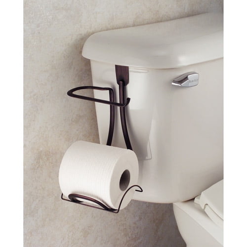 Chrome InterDesign Classico Toilet Paper Holder for Bathroom Storage Over The Tank