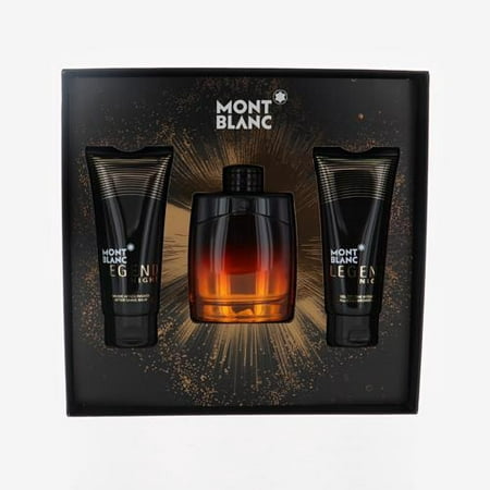 Mont Blanc Legend Night homme 3.3 EDP+ aftershave+ gel Gift Set NIB