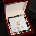 thumbnail image 6 of To My Girlfriend Thinking of You Spanish Infinity Knot Necklace Message Card, 6 of 17