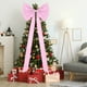 thumbnail image 5 of Cinta Roja Extragrande de 180 Cm para La Punta Del Árbol de Navidad | Lazo de Satén Decorativo con Largas Cintas | Rojo 180 Cm | 1 Lazo de Satén Rojo, 5 of 7