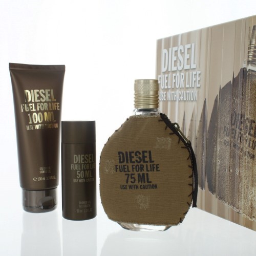 DIESEL Diesel Fuel For Life Cologne Gift Set for Men, 3 Pieces