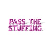 Letter Balloons - PASS THE STUFFING 16" Inch Alphabet Letters Foil Mylar Balloon Thanksgiving Party Banner (Pink)