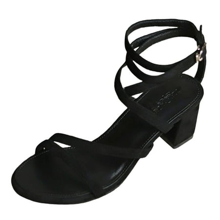 XDDST Black Beach Sandals for Women Sexy Slim High Heel Party Women Shoes High Heels Heels Fashion Shoes for Women