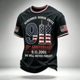 thumbnail image 3 of 911 Never Forget Shirt 9/11 25th Anniversary Shirt Patriotic T-Shirt September 11 Memorial Tee Vintage American Flag Shirt, 3 of 5