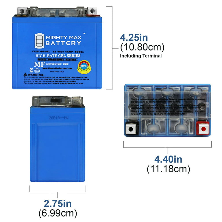 Batterie für KTM SX-F Bj 11-13 YTX4L-BS Nitro Gel SLA AGM - Götz GmbH