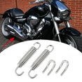 thumbnail image 1 of Unique Bargains 32mm 1.26' Motorcycle Exhaust Pipe Spring Set with Hooks Stainless Steel Mounting Springs Silver Tone, 1 of 6