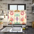 thumbnail image 4 of Yayeee Kitchen Curtains Tier Pair Light Filtering 27"x24" Rod Pocket Short Cafe Window Panel, Beach Toys Pattern, 4 of 7