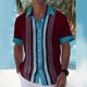thumbnail image 2 of Hawaiian Shirt For Men, Men's Vintage Button Down Bowling Shirts Short Sleeve Summer Beach Shirt M, 2 of 5