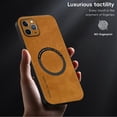 thumbnail image 4 of for iPhone 11 Pro Max PU Leather Case, Vintage Compatible with MagSafe and Wireless Charging Slim Fit-Drop Scratch Resistant Support Magnetic Car Mount Case Cover for iPhone 11 Pro Max, Brown, 4 of 9