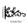 thumbnail image 3 of Support Suspendu pour Plantes, Crochet Mural Antirouille, Capacité de Charge Robuste, Structure Décorative Ajourée, Installation Simple pour Cour Extérieure, Balcon, Porche, Plantes Suspendues, Mangeoires pour Oiseaux, Carillons Éoliens, Lanternes, 3 of 6