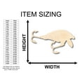 thumbnail image 2 of Unfinished Wood Fishing Lure Shape - Craft - up to 46" DIY 6" / 1/8", 2 of 3