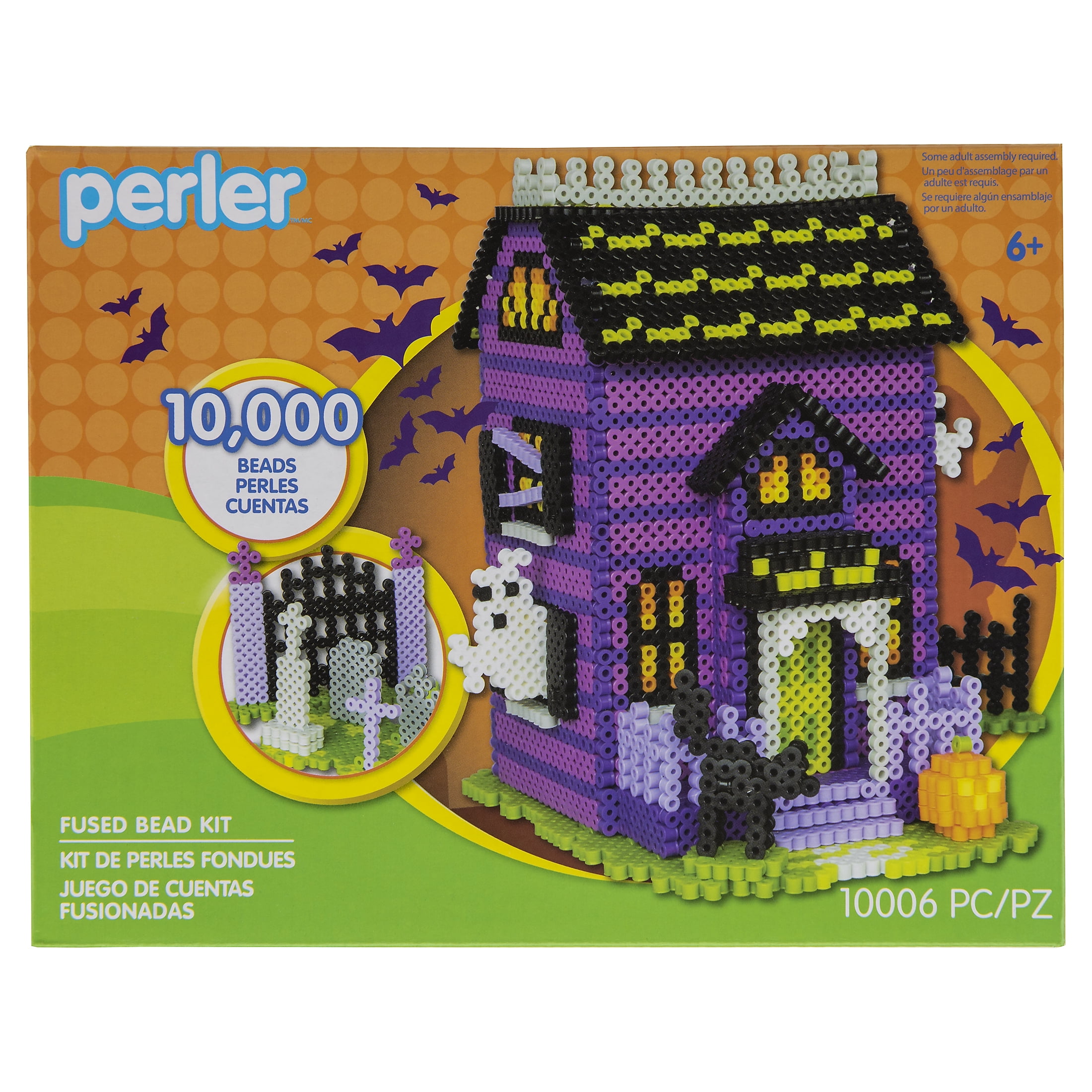 Perler Halloween Haunted House Fused Bead Kit, 10,006 pieces