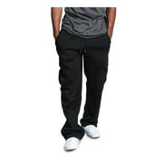 BEELADAN Men's Cotton Yoga Sweatpants Athletic Lounge Pants Open Bottom Casual Jersey Pants for Men with Pockets