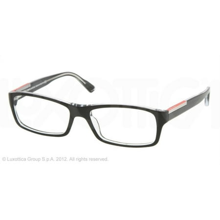 Eyeglasses Prada Linea Rossa PS 11 AV 2AF1O1 Top Black/Crystal