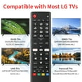 thumbnail image 2 of (Pack of 2) Universal Remote for LG Smart TV Remote Control Replacement, Compatible with All LG LCD LED OLED UHD HDTV 3D 4K Smart TV Models - Easy Setup with 4 Shortcuts Key, 2 of 7