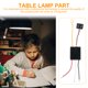 thumbnail image 2 of Adaptador de la lámpara de escritorio de 1 UNID Adaptador USB Cargador de luz de la mesa con interruptor táctil (negro), 2 of 5