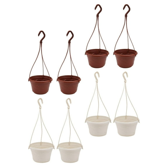 Hanging Plastic Flower Pots for Orchids, Decorative Plant Holders for Indoor and Outdoor Gardening
