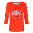 thumbnail image 5 of Qertyioot Chandail en Molleton Décontracté de Noël pour Femmes, Manches Longues Col Rond Imprimé Ample, 5 of 5