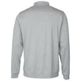 thumbnail image 3 of Men's Cutter & Buck Gray Baylor Bears Heathered Vault Stealth Quarter-Zip Pullover Top, 3 of 3