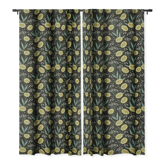 Society6 Avenie Dandylion Single Panel Room Darkening Window Curtain 50" x 120"