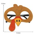 thumbnail image 7 of comerut Thanksgiving Glasses Frame Exquisite Turkey Pumpkin Pattern Eyeglasses Frame for Festivals Parties Decor, 7 of 7