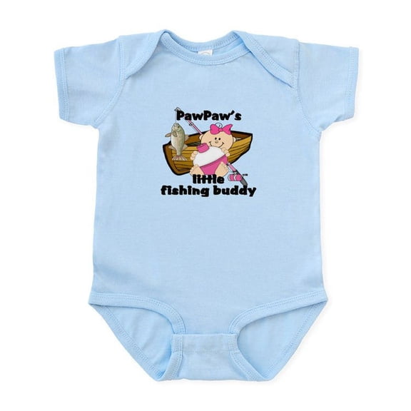 CafePress - Pawpaw's Fishing Buddy Infant Bodysuit - Baby Light Bodysuit, Size Newborn - 24 Months