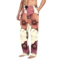 thumbnail image 5 of Vintage Style Beautiful Flowers Mens Cotton Pajama Pant Sleep and Lounge Bottons with Pockets, 5 of 7