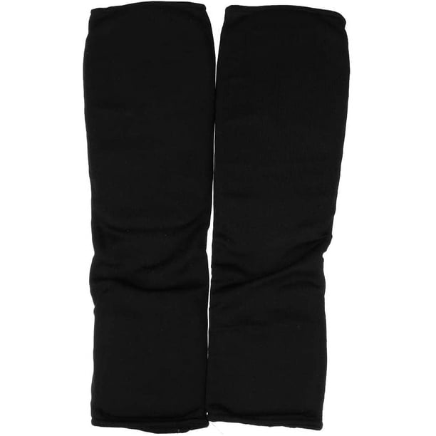 Shin Guard Fabric Taekwondo Karate Foot Sparring Gear Pads 2 Color-Black Adepaton CZYD-HY119-4