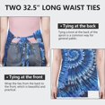 thumbnail image 6 of Colorful Tie Dye Pattern Apron-Garden Aprons for Women with Pockets-Cotton Linen Waterproof Kitchen Cooking Gardening Aprons Adjustable for Kitchen,Cooking,BBQ and Salon 33x27 Inch, 6 of 7
