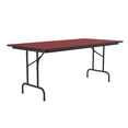 thumbnail image 3 of Correll Cf3696Px-35 .75 Inch High-Pressure Top Folding Tables - Fixed Height - Red, 3 of 4