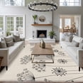 thumbnail image 3 of Large Area Rugs for Living Room Bedroom, Farmhouse Dandelion 8'x10' Rug Washable Carpet Runner Indoor Outdoor, Spring Modern Minimalist Country Flower Non Slip Floor Mats Rug for Kitchen, Patio, 3 of 8