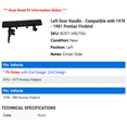 thumbnail image 2 of Left Door Handle - Compatible with 1970 - 1981 Pontiac Firebird 1971 1972 1973 1974 1975 1976 1977 1978 1979 1980, 2 of 2