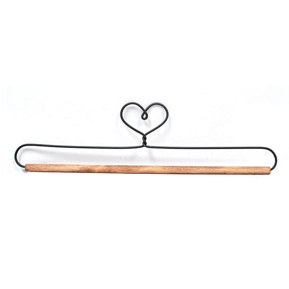 Ackfieldwire Heart 12 Inch Fabric Holder With Dowel