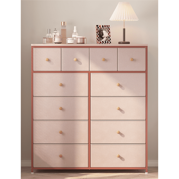 EnHomee Pink Dresser for Bedroom Girl Dresser for Bedroom Kid Room