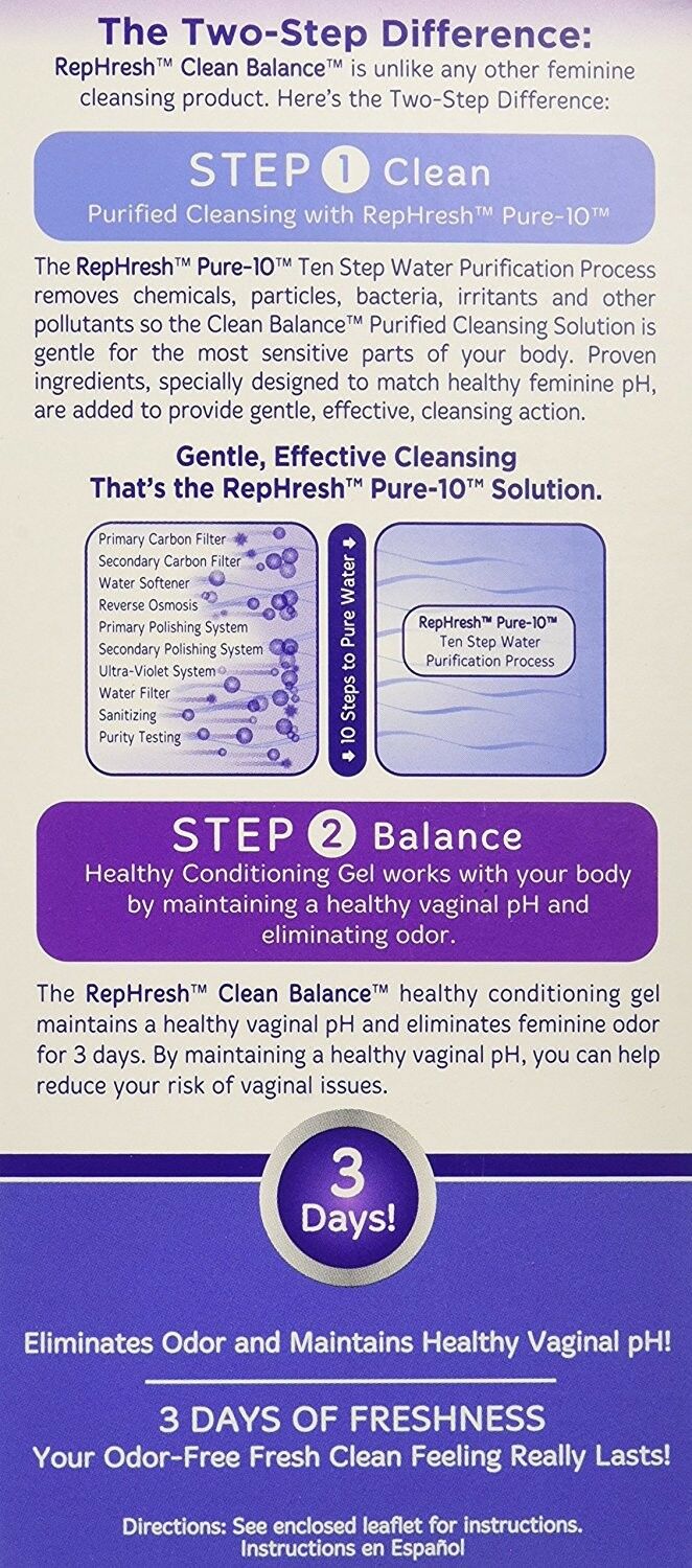 RepHresh Clean Balance Feminine Freshness Two Part Kit 1.0 KIT - image 3 of 5