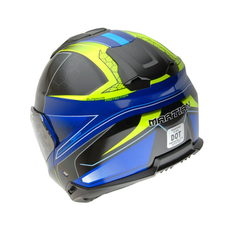 Martian Motorcycle Bluetooth Helmet Full Face Dual Visor with Bluetoot –  MartianHelmets