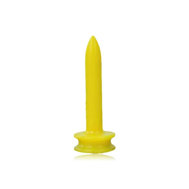 Greeniant Paquete de 100 tees de Golf, estructura estable, equipo deportivo, regalo dulce, accesorio de entrenamiento, soporte de bolas de plástico PE, Golf Amarillo Greeniant OD025253-03