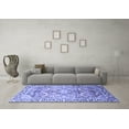 thumbnail image 3 of Ahgly Company Indoor Square Persian Blue Traditional Area Rugs, 4' Square, 3 of 4