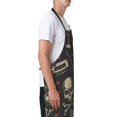 thumbnail image 4 of XMXT 1 Pcs Waterproof Kitchen Cooking Apron, Skeleton Rock Music Print Adjustable Aprons for Women Men with Pockets, 4 of 9