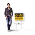 thumbnail image 4 of Now Hiring se Aceptan Aplicaciones Yard Sign 10 Pack of 12 Inch x 16 Inch Single Sided Weatherproof Heavy-Duty Plastic with Stake | Spanish Recruitment Sign, Job Opportunities | Made in, 4 of 7