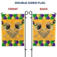 thumbnail image 6 of America Forever Flags Mardi Gras Jazz, Mardi Gras Garden Flag, Masquerade Masks Fleur De Lis Carnival 12.5 x 18 inch Double Sided Seasonal Yard Outdoor Holiday Decorative Flag, 6 of 7