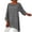 Gris, variante sur CHUANK T-Shirts pour Femmes Femmes Grande Taille Manches Longues Ourlet Irrégulier Blouse Ample en Lin Chemise Tunique d'Été pour Dames Hauts T-Shirts pour Femmes Noir + US:12-14