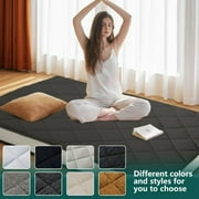 Japanese Floor Mattress, Futon Mattress, Foldable & Portable, Roll Up Mattress Tatami Mat Sleeping Pad with Storage Bag